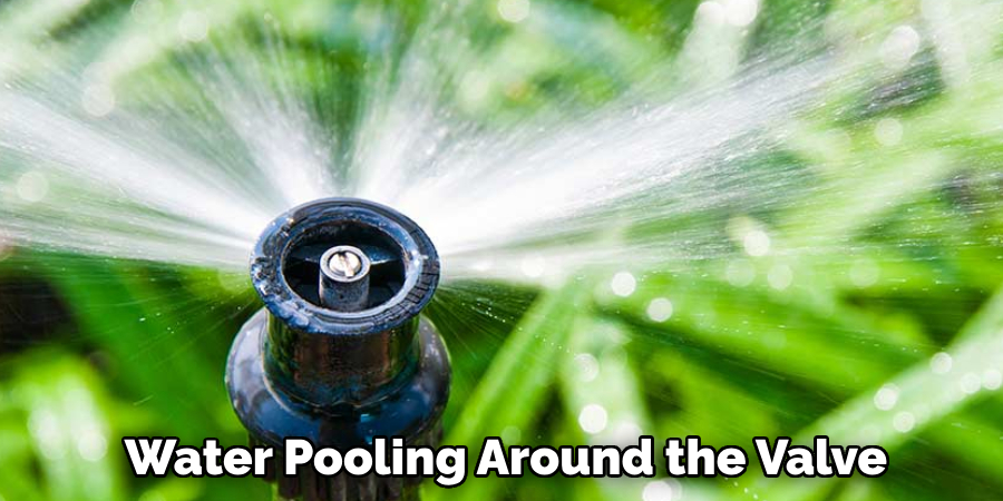 Water Pooling Around the Valve