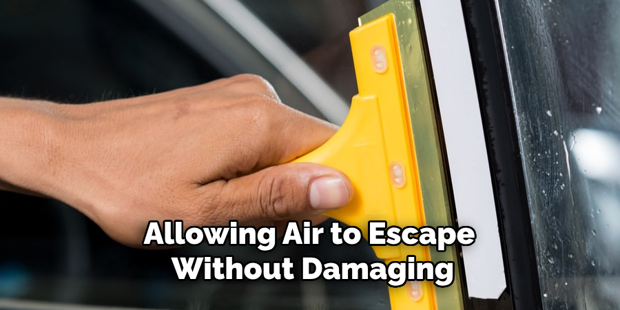Allowing Air to Escape 
Without Damaging