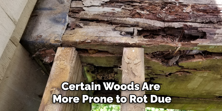 Certain Woods Are 
More Prone to Rot Due