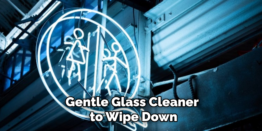 Gentle Glass Cleaner
 to Wipe Down