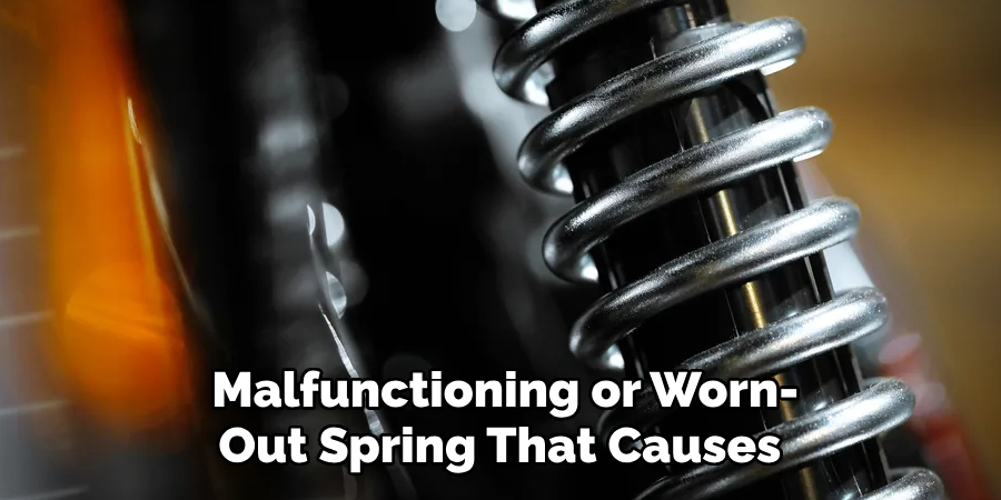 Malfunctioning or Worn-
Out Spring That Causes 
