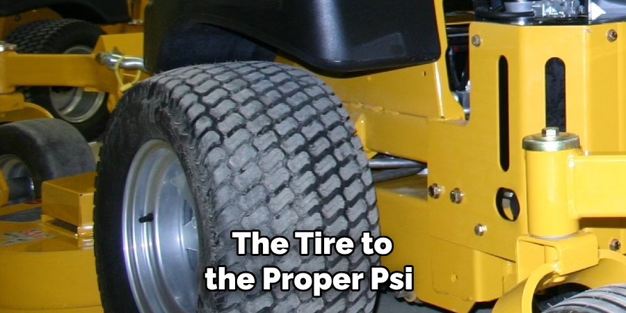 The Tire to the Proper Psi 