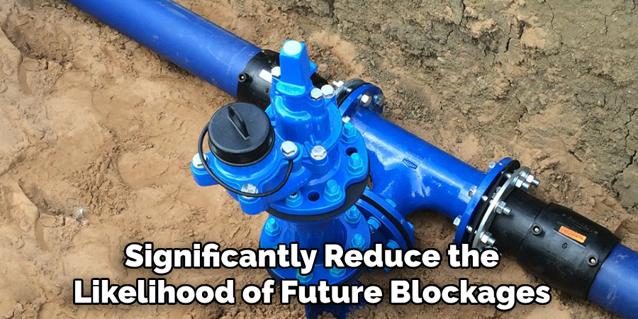 Significantly Reduce the
Likelihood of Future Blockages