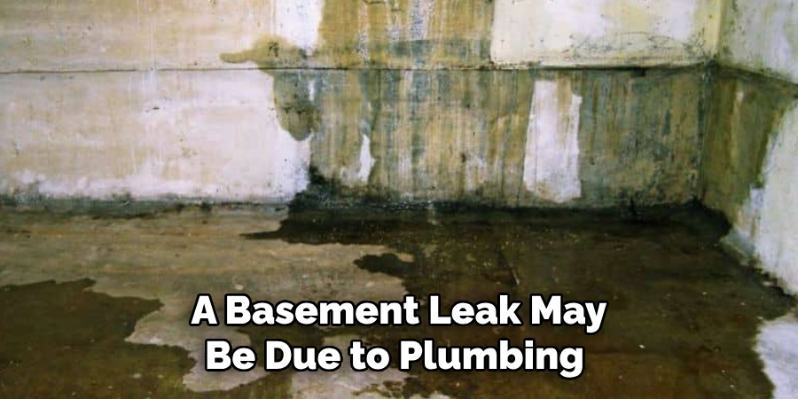 A Basement Leak May Be Due to Plumbing 