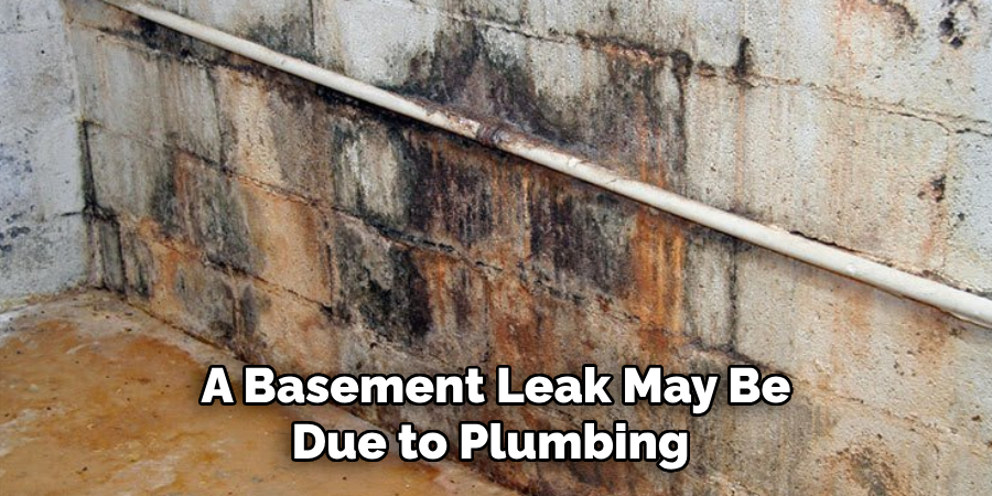 A Basement Leak May Be Due to Plumbing 
